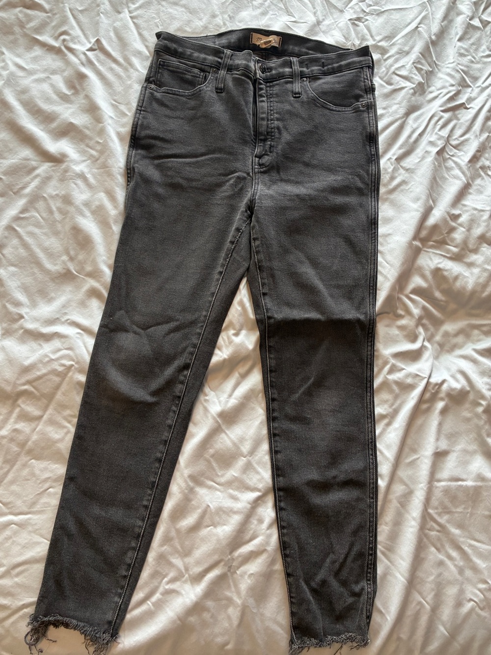 Madewell 10” High-Rise Black Skinny Jeans